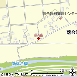 落合町周辺の地図