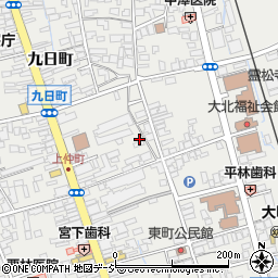 長野県大町市大町九日町2514-10周辺の地図