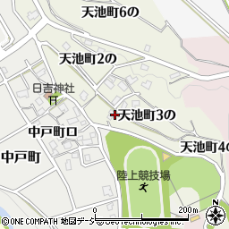 石川県金沢市天池町３の70周辺の地図
