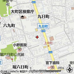 長野県大町市大町九日町4140-2周辺の地図