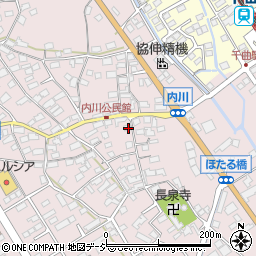 長野県千曲市内川303-2周辺の地図