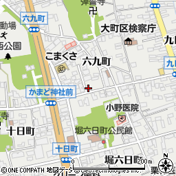 長野県大町市大町六九町4318周辺の地図