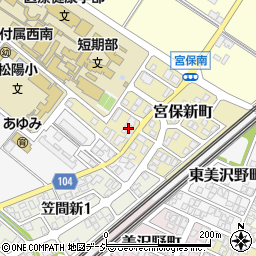 石川県白山市宮保新町111周辺の地図