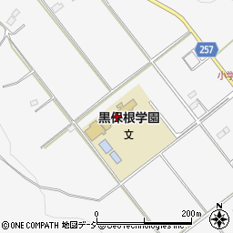 桐生市立黒保根学園周辺の地図