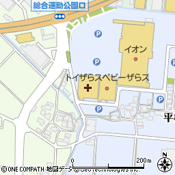 １００満ボルトイオン松任店周辺の地図