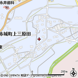 群馬県渋川市赤城町上三原田580周辺の地図