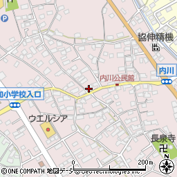 長野県千曲市内川366周辺の地図