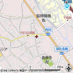 長野県千曲市内川304-2周辺の地図