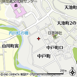 石川県金沢市中戸町周辺の地図