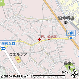 長野県千曲市内川365周辺の地図