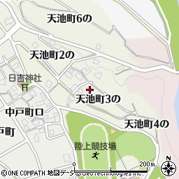 石川県金沢市天池町３の57周辺の地図