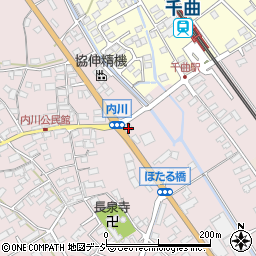 長野県千曲市内川1313-2周辺の地図
