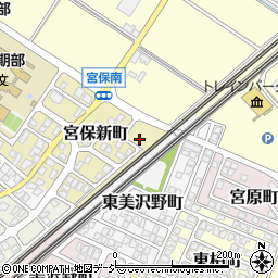 石川県白山市宮保新町21周辺の地図