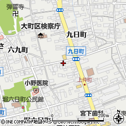 長野県大町市大町九日町4151周辺の地図