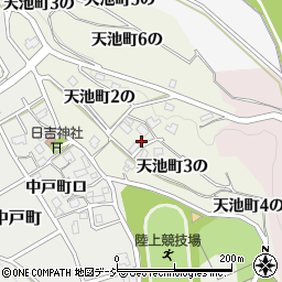 石川県金沢市天池町３の53周辺の地図