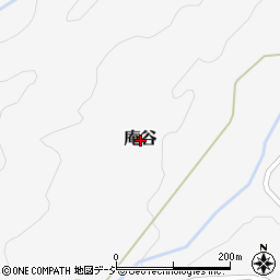 富山県富山市庵谷周辺の地図