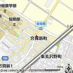 石川県白山市宮保新町34周辺の地図