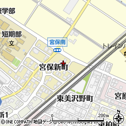 石川県白山市宮保新町42周辺の地図
