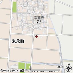 石川県白山市米永町2227周辺の地図