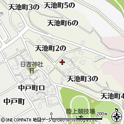 石川県金沢市天池町３の53-1周辺の地図