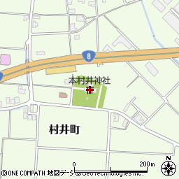本村井神社周辺の地図