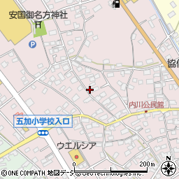 長野県千曲市内川375-1周辺の地図