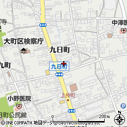 長野県大町市大町九日町2477周辺の地図