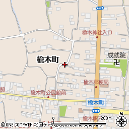 栃木県鹿沼市楡木町周辺の地図
