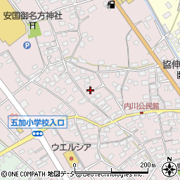 長野県千曲市内川375周辺の地図