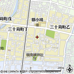 石川県金沢市三十苅町周辺の地図
