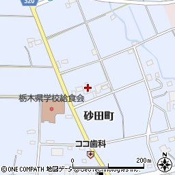 栃木県宇都宮市砂田町1552周辺の地図