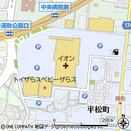 北國銀行イオン松任店 ＡＴＭ周辺の地図