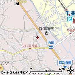 長野県千曲市内川317-1周辺の地図