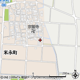 石川県白山市米永町2241-1周辺の地図