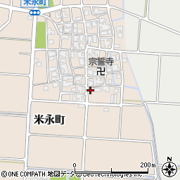 石川県白山市米永町84-1周辺の地図