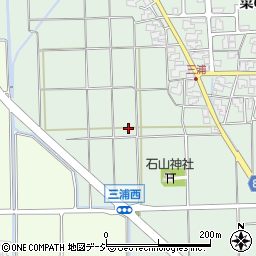 石川県白山市三浦町周辺の地図