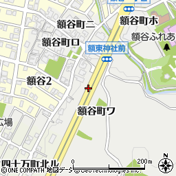 石川県金沢市額谷町ワ周辺の地図