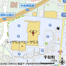 イオン松任店周辺の地図