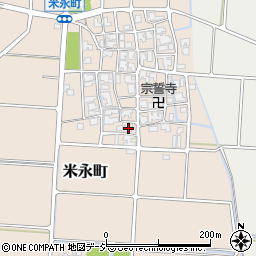 石川県白山市米永町83周辺の地図