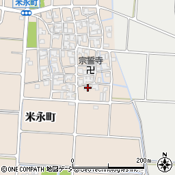 石川県白山市米永町85周辺の地図