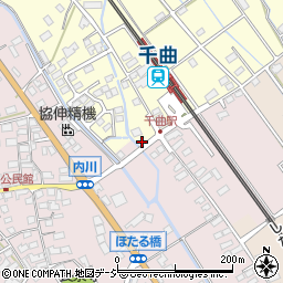 長野県千曲市内川74周辺の地図