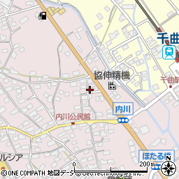 長野県千曲市内川317周辺の地図