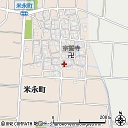 石川県白山市米永町89周辺の地図
