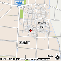 石川県白山市米永町82周辺の地図
