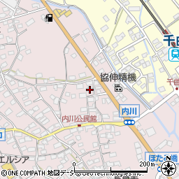 長野県千曲市内川319周辺の地図