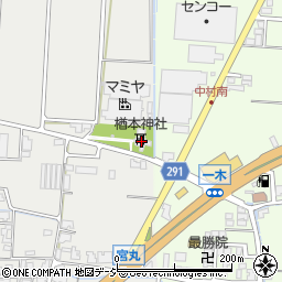 宮丸町楢本神社周辺の地図