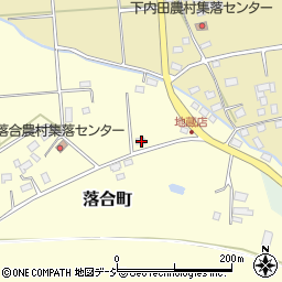 茨城県常陸太田市落合町1185-2周辺の地図