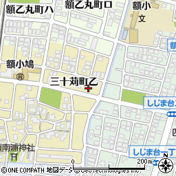 石川県金沢市三十苅町乙66周辺の地図
