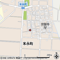 石川県白山市米永町93周辺の地図