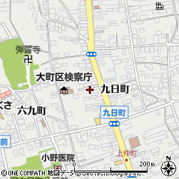 長野県大町市大町九日町4223-1周辺の地図